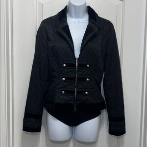 White House Black Market Quilted Black Jacket
